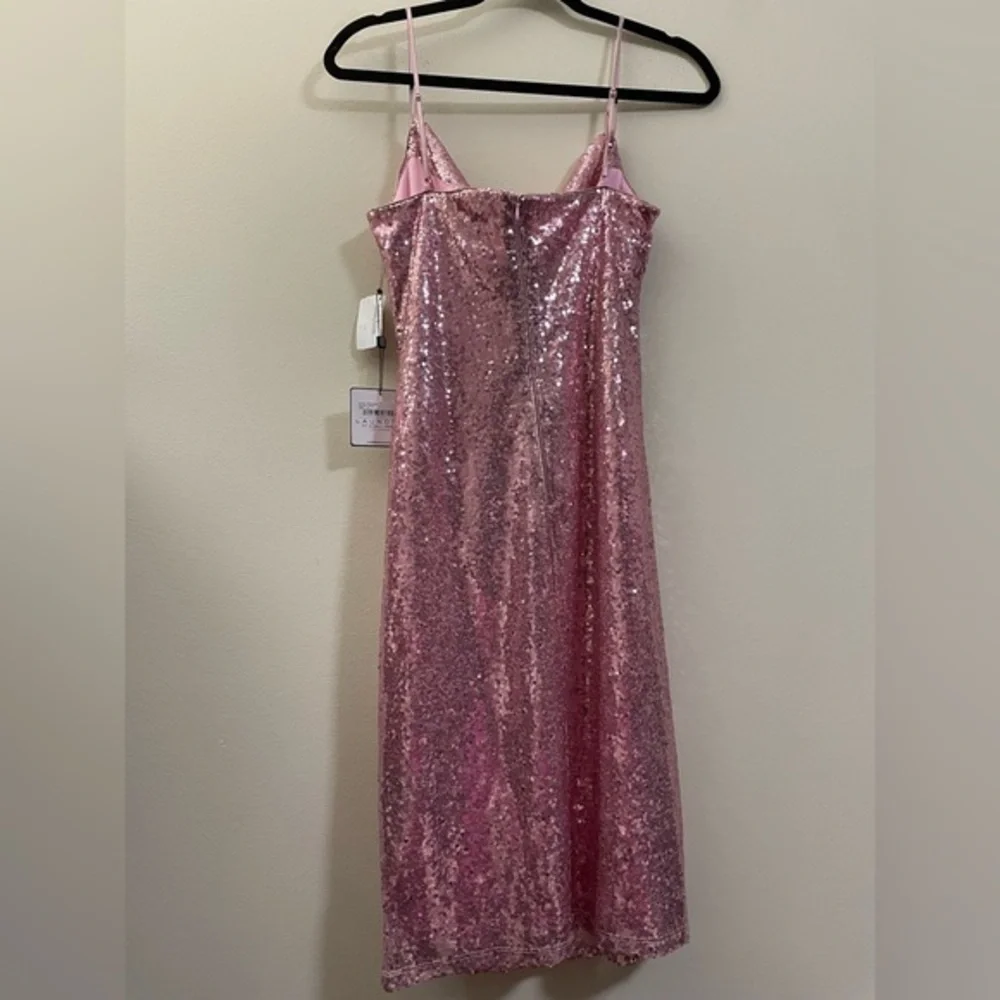 NWT Laundry by Shelli Segal Sequin Mini Dress in Light Pink - 6‎ - Picture 4 of 11